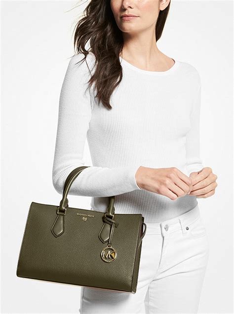 michael kors valerie medium pebbled leather satchel|MICHAEL MICHAEL KORS Women's Valerie Pebbled Leather .